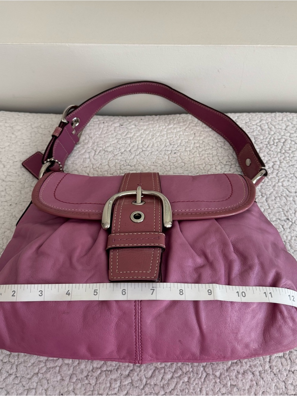 Coach Y2K Pink Soho Flap Shoulder Bag F15204 - Picture 15 of 15